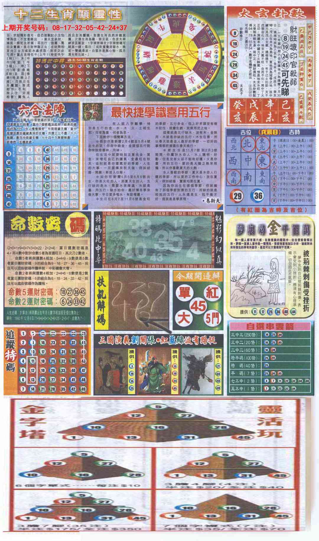 092期新报跑狗-2(背面)[图]